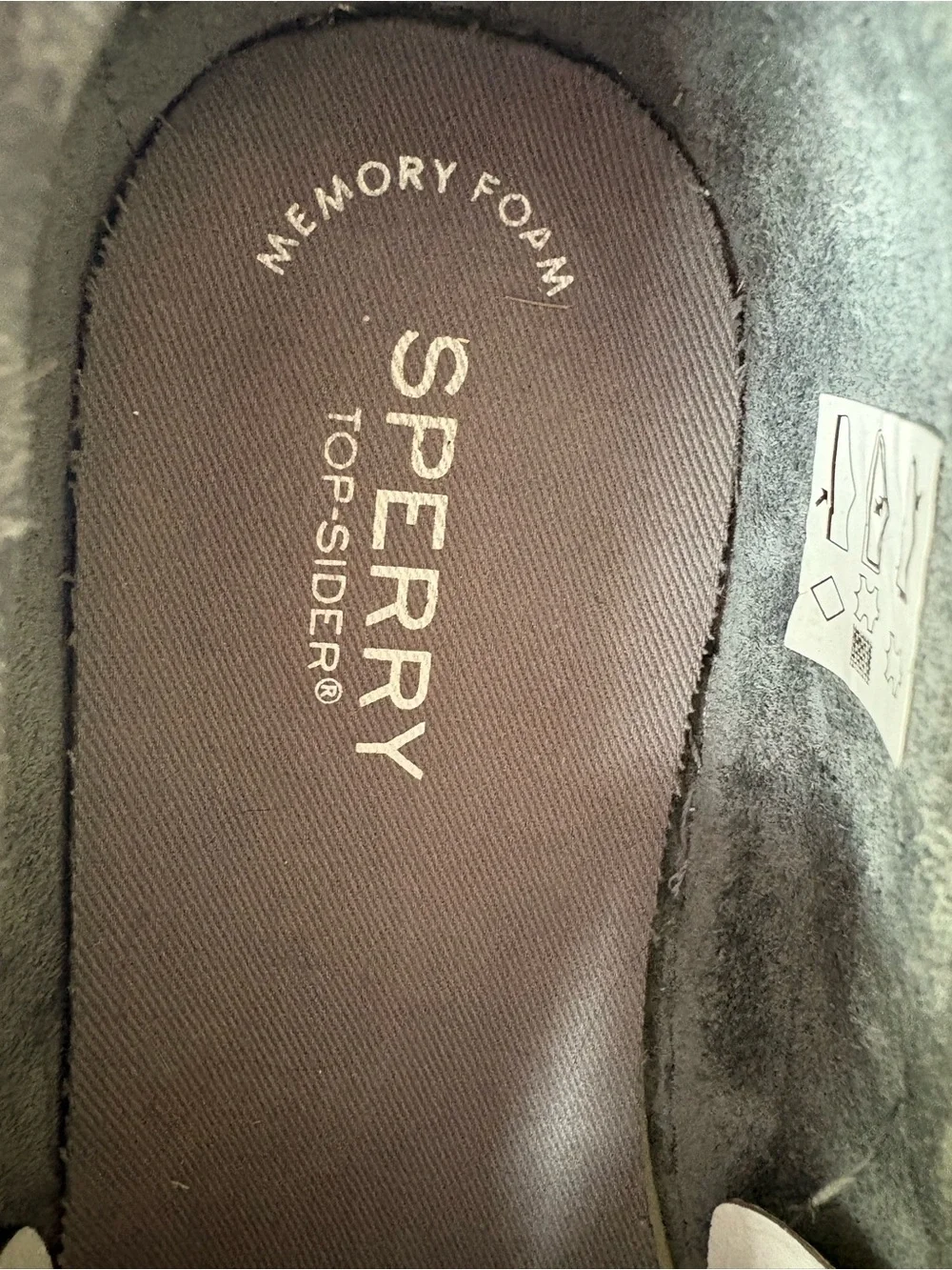 Sperry Top-Sider Cup LL Boat Shoes Boys 6.5M Grey Suede Leather Memory Foam